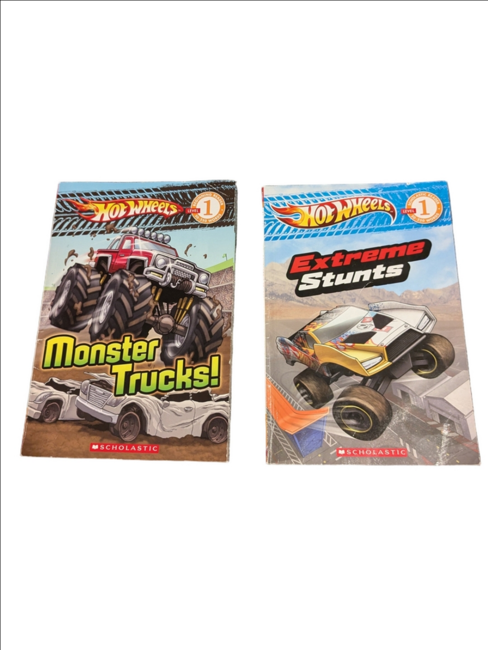 Scholastic Hot Wheels Monster Trucks & Extreme Stunts Books (Level 1 Readers)